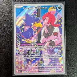 Pokemon Card Team Rocket's Murkrow 200/182 Illustration Rare Destined Rivals NM - Image 1