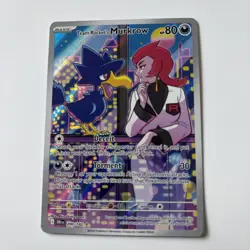 Team Rocket's Murkrow - 200/182 Destined Rivals Illustration Rare Pokemon NM - Image 1