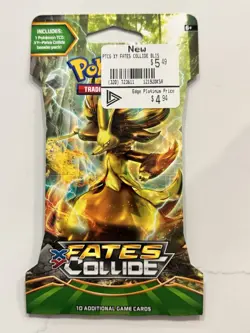 Pokemon TCG: 2016 XY Fates Collide Sleeved Booster Pack M Lucario New Sealed - Image 1