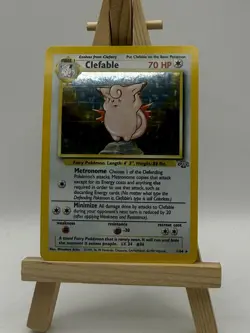 Pokemon TCG Clefable Jungle Holo Card 1/64 Unlimited Rare - Image 1