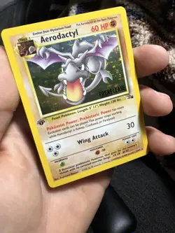 Aerodactyl [Prerelease 1st Edition] #1 Pokemon Fossil Excellent Condition - Image 2