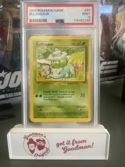 1999 Pokemon Base Set - BULBASAUR #44 - PSA 9, MINT - Image 1