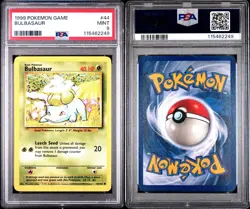 1999 Pokemon Base Set - BULBASAUR #44 - PSA 9, MINT - Image 3