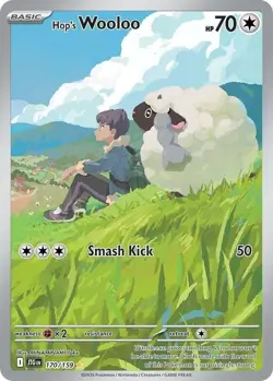 170/159 Hop's Wooloo : Illustration Rare Card : Journey Together : Pokemon TCG - Image 1