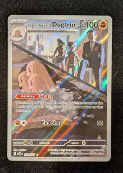 Team Rocket's Dugtrio 239/217 Illustration Rare - Ascended Heroes - Pokemon TCG - Image 1