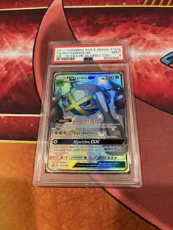 2019 Pokemon PSA 9 Hidden Fates Metagross GX 157a Black Star Promo MINT - Image 1