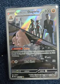 Team Rocket's Dugtrio 239/217 Illustration Rare - Ascended Heroes Pokemon TCG - Image 1