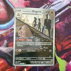 2026 Pokemon Ascended Heroes Team Rocket's Dugtrio Illustration Rare #239/217 - Image 2