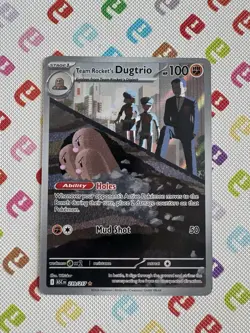 Pokemon TCG Card Team Rocket's Dugtrio 239/217 Ascended Heroes IR - NM - Image 1