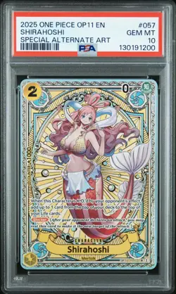 2025 ONE PIECE EB01-057 OP11 - SHIRAHOSHI A FIST OF DIVINE SPEED SP PSA 10 - Image 1