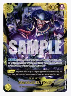 One Piece TCG Marshall D Teach OP16-119 SEC - NM - The Time of Battle ENGLISH - Image 1