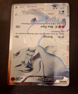 Pokemon Reshiram Full Art Black & White Base Set #113/114 Holo NMint Fast Ship - Image 4