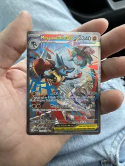 Mega Lucario ex 179/132 Me01: Mega Evolution Holo NM SIR - Image 1