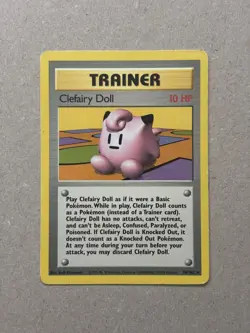 Clefairy Doll 70/102 Rare Base Set Unlimited WOTC Pokemon TCG - Image 1