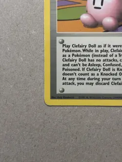 Clefairy Doll 70/102 Rare Base Set Unlimited WOTC Pokemon TCG - Image 5