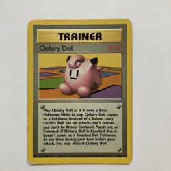Clefairy Doll 70/102 Rare Base Set Unlimited WOTC Pokemon TCG - Image 1