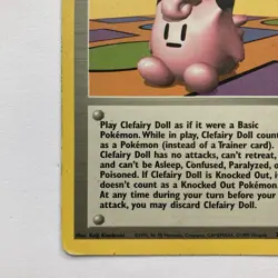 Clefairy Doll 70/102 Rare Base Set Unlimited WOTC Pokemon TCG - Image 4