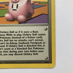 Clefairy Doll 70/102 Rare Base Set Unlimited WOTC Pokemon TCG - Image 5