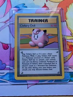 Clefairy Doll 70/102 Rare Unlimited Base Set 1999 Pokemon Card TCG NM/LP - Image 1