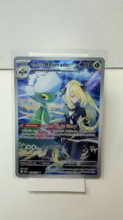 Pokemon TCG Cynthia's Roserade 184/182 SV10 Destined Rivals IR NM/M Condition - Image 1