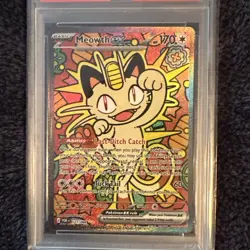 2026 POKEMON POR EN-PERFECT ORDER SPECIAL ILLUSTRATION RARE MEOWTH EX PSA 10 - Image 1