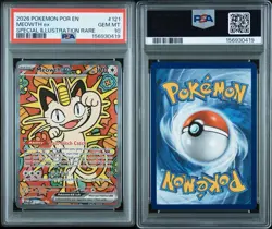 2026 POKEMON POR EN-PERFECT ORDER SPECIAL ILLUSTRATION RARE MEOWTH EX PSA 10 - Image 3