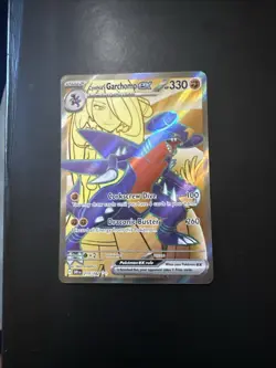 Pokemon TCG Garchomp EX 215/182 Full Art Destined Rivals Cynthia's Garchomp - Image 1