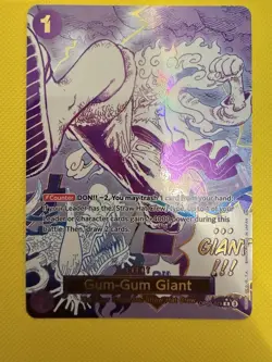Gum-Gum Giant OP09-078 Luffy One Piece English Manga Card The Best vol.2 PRB-02 - Image 1
