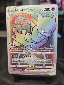 Pokemon TCG Mewtwo Vstar Pokemon Go 079/078 Holo Secret Rare - Image 1