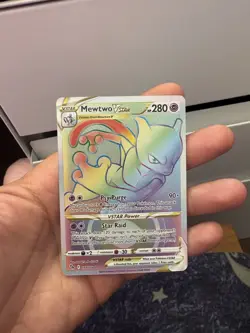 Pokemon TCG Mewtwo Vstar Pokemon Go 079/078 Holo Secret Rare - Image 3