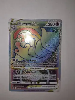 Pokemon Mewtwo VSTAR 079/078 GO Secret Rare Full Art Holo 280 HP English - Image 1