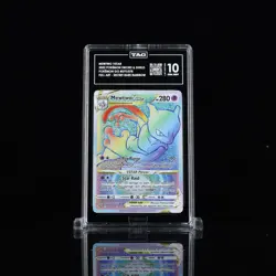 Mewtwo VSTAR Pokemon GO 2022 Secret Rare Rainbow Full Art Holo #079/078 TAG 10 - Image 3