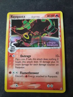 Pokemon Rayquaza Holon Phantoms Card 26/110 reverse Holo Stamped - Image 1