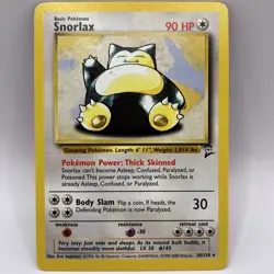 NM! Snorlax 30/130 Base Set 2 Non-Holo Rare Vintage WOTC Pokemon TCG Card - Image 1