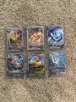 Pokemon TCG SWSH Promo Flareon V VMAX Vaporeon V VMAX Jolteon V VMAX Foil Lot - Image 1