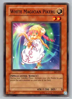 Ancient Sanctuary Unlimited #AST-033 White Magician Pikeru - VG - Image 1