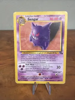 Gengar 20/62 Fossil Rare Non Holo HP - Image 1
