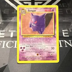 Gengar 20/62 Fossil Rare Non Holo HP - Image 1