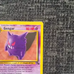 Pokemon TCG Fossil Gengar 20/62 Non- Holo Rare 1999 English 80 HP Unlimited - Image 4