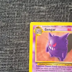 Pokemon TCG Fossil Gengar 20/62 Non- Holo Rare 1999 English 80 HP Unlimited - Image 5