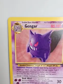 Gengar 20/62 Fossil Unlimited Rare 1999 Excellent Never Played Non Holo - Image 4