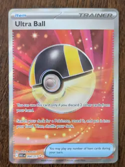 Ultra Ball 264/217 Ultra Rare ME: Ascended Heroes Pokemon TCG Full Art Holo - NM - Image 1