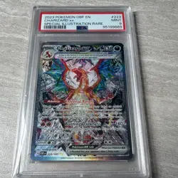 Pokemon Charizard ex SV03 Obsidian Flames 223/197 SIR Holo PSA 9 2023 - Image 1