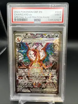 Pokemon SV03: Obsidian Flames Charizard ex 223/197 SIR Holo EN PSA 9 - Image 1
