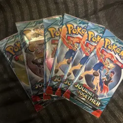 Pokemon TCG: Scarlet & Violet, Journey Together Booster Pack Lot (x6) Sealed - Image 1