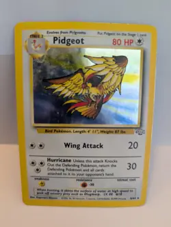 Pokemon TCG Pidgeot Jungle 8/64 Holo Unlimited Holo Rare HP - Image 1