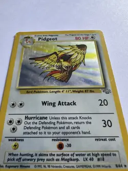 🦅 Pokemon TCG Pidgeot Jungle Card Holo 8/64 Rare Unlimited Excellent ⭐ - Image 4