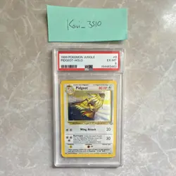 Pokemon TCG Pidgeot Jungle 8/64 Holo Rare PSA 6 1999 English Unlimited - Image 1