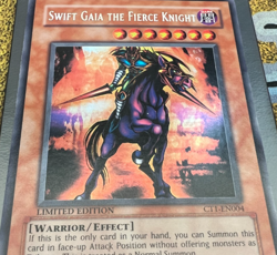 Yugioh Swift Gaia the Fierce Knight CT1-EN004 Secret Rare - Super MISPRINT NM - Image 2