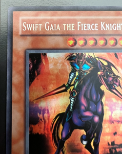 Yugioh Swift Gaia the Fierce Knight CT1-EN004 Secret Rare - Super MISPRINT NM - Image 3